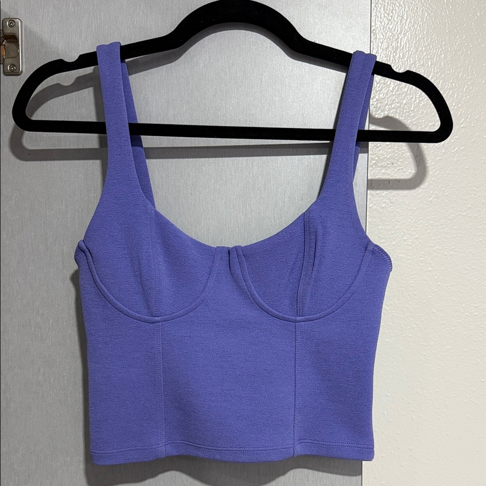 Zara Lavender Cropped Tank Top